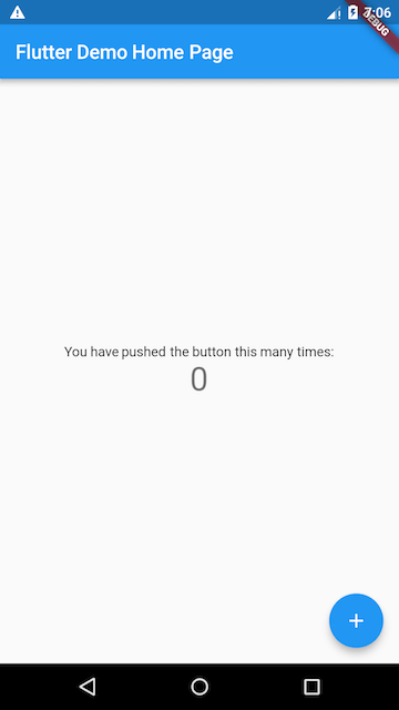 Flutter (8): Counter application example