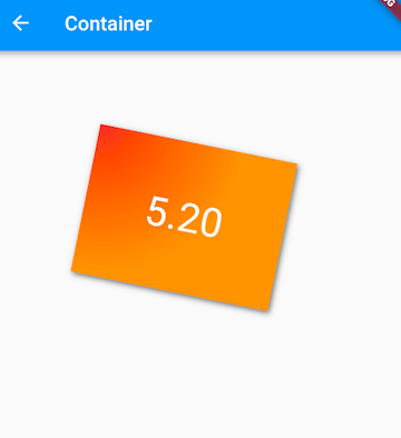 Flutter (33): Container