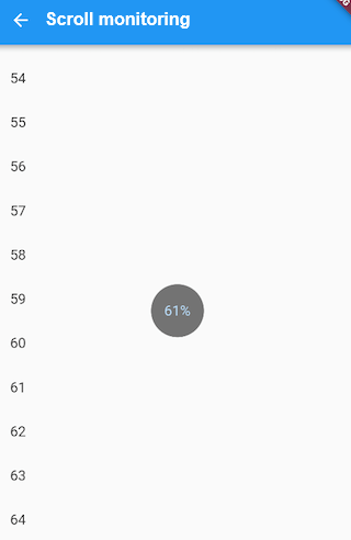 Flutter (40): Scroll monitoring and control