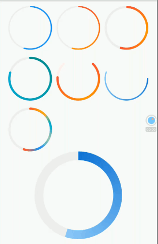 Flutter (73): Self-drawn example: circular background gradient progress bar