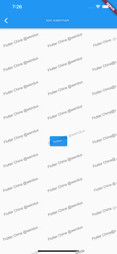 Flutter (76): Watermark Example: Text Drawing and Off-Screen Rendering