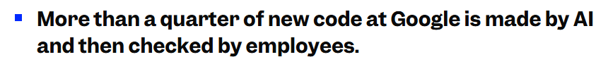 Are Programmers Facing Unemployment Again? Google CEO Claims 25% of Code is Written by AI!