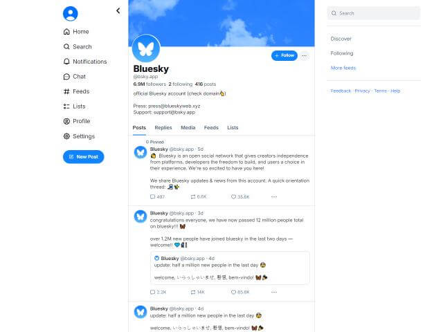 Bluesky’s Interface Looks Very Much Like Twitter