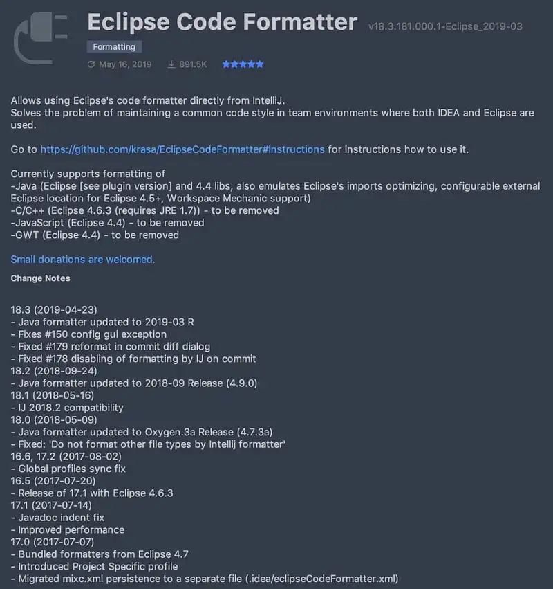 Eclipse Code Format